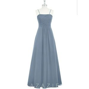 Azazie Imogene Dusty Blue Bridesmaids Dress